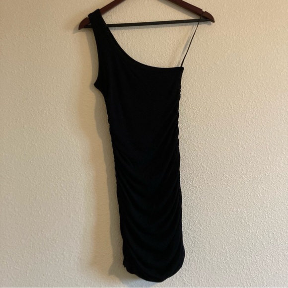NWT L*Space Alana Black One Shoulder Bodycon Dress | Small - Picture 7 of 9